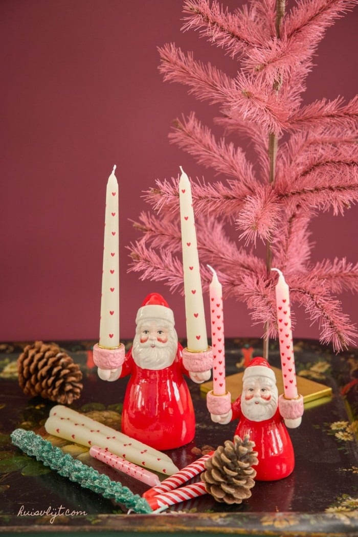 licht roze kerstboom