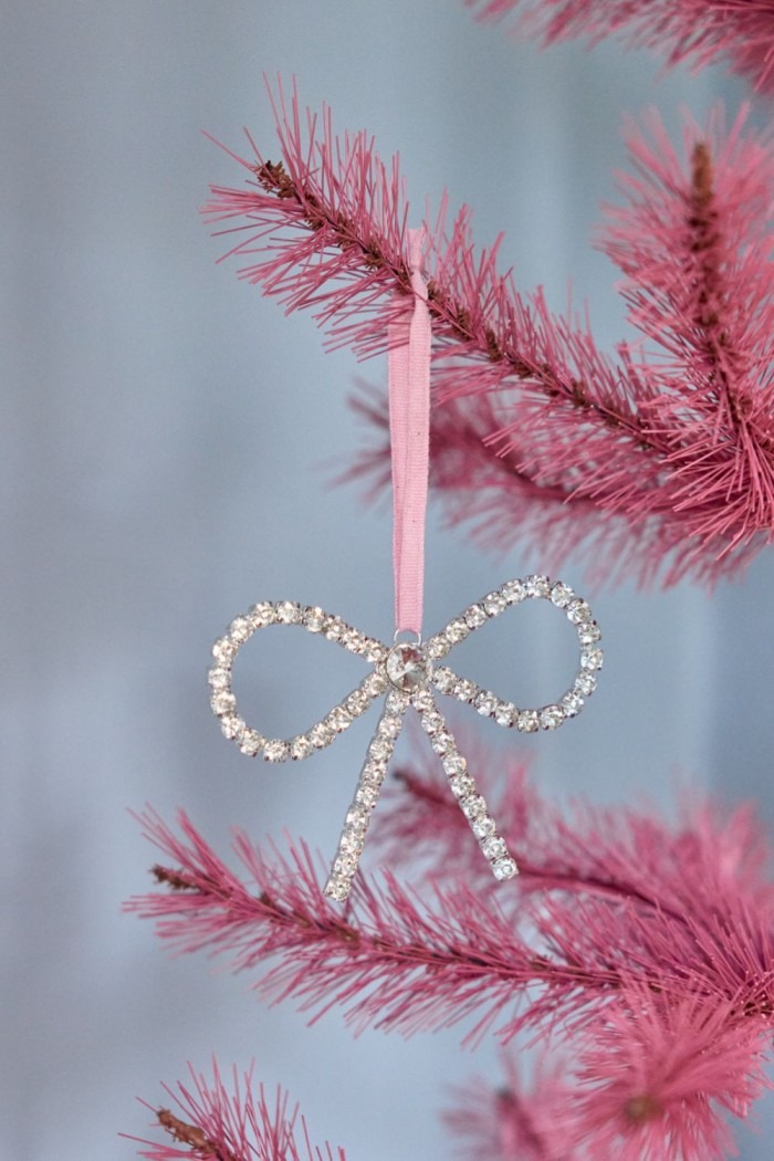 roze kerstboom decoratie