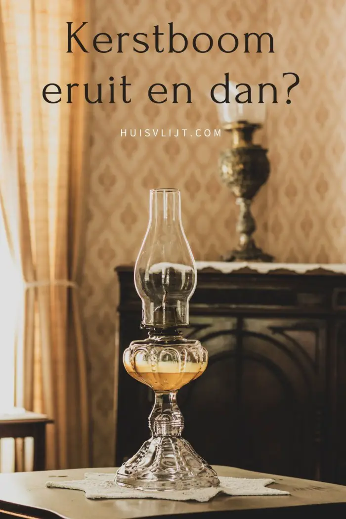 kerstboom eruit en dan