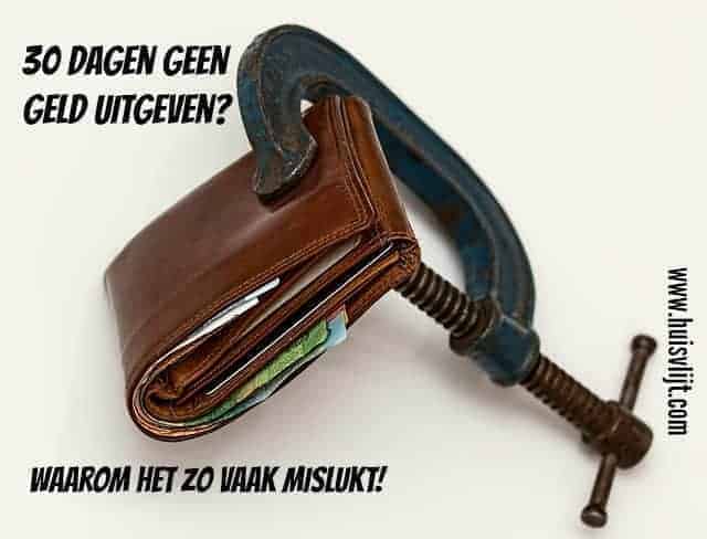30 dagen geen geld uitgeven