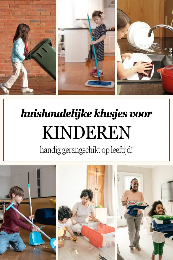 huishoudelijke klusjes voor kinderen