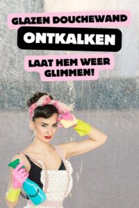 glazen douchewand schoonmaken