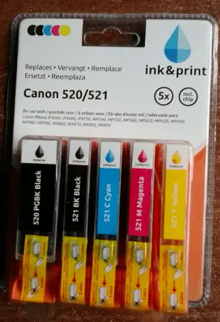 cartridges: inkt voor de printer van de Action - Huisvlijt