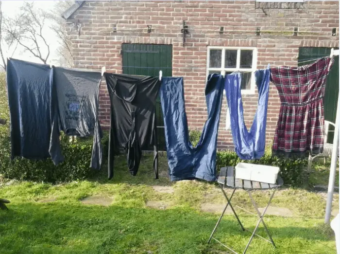 Was buiten hangen: te vroeg