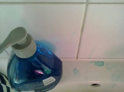 blauwe zeep