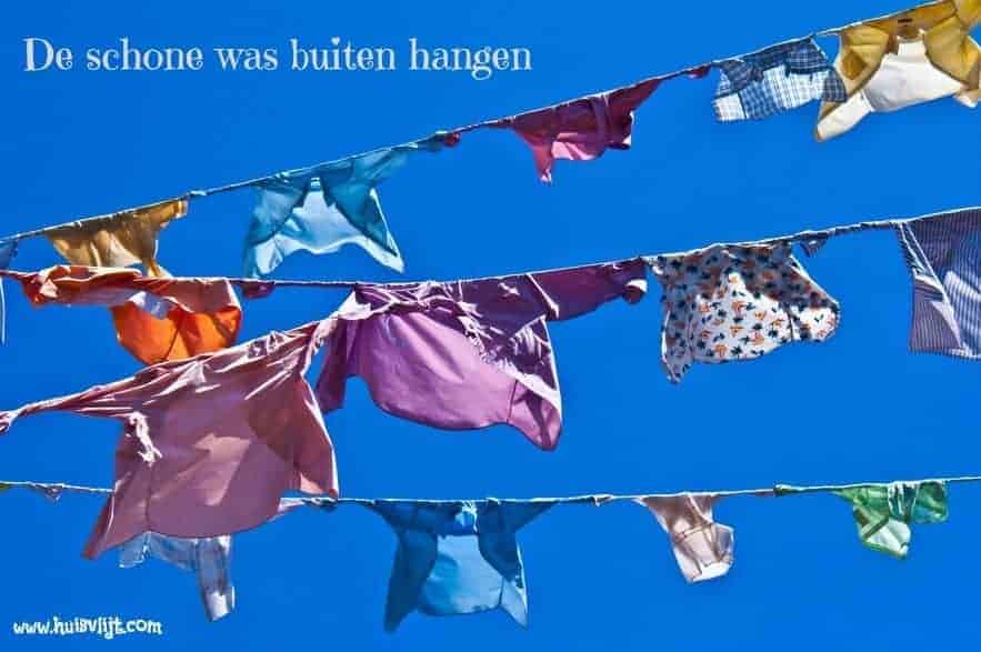 schone was buiten hangen - Huisvlijt