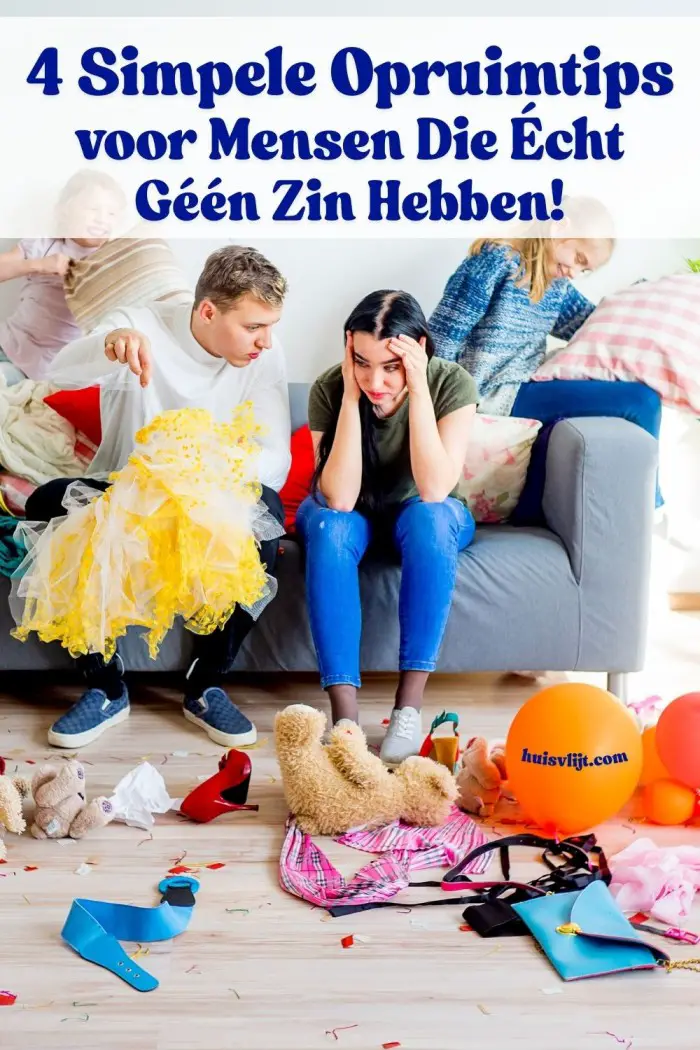 opruimen tips organizing