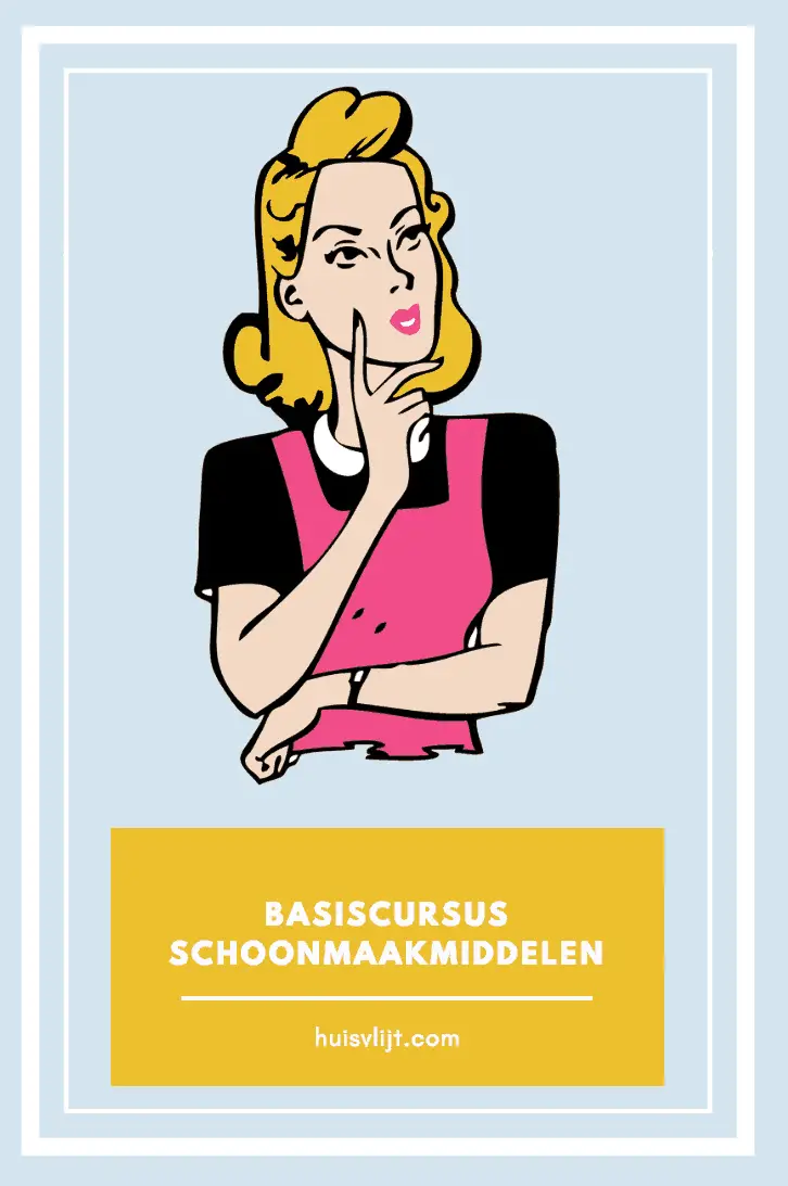 Basiscursus schoonmaakmiddelen