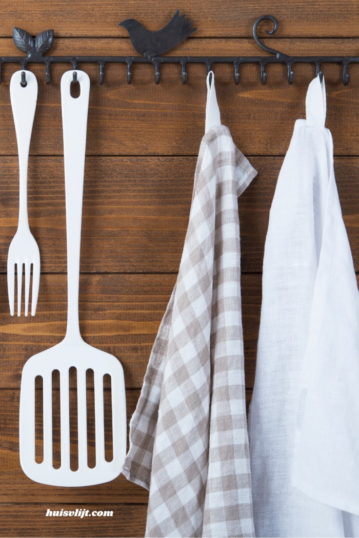waar laat je de handdoek in de keuken