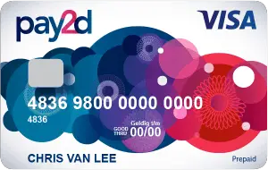 pay2d prepaid creditcard