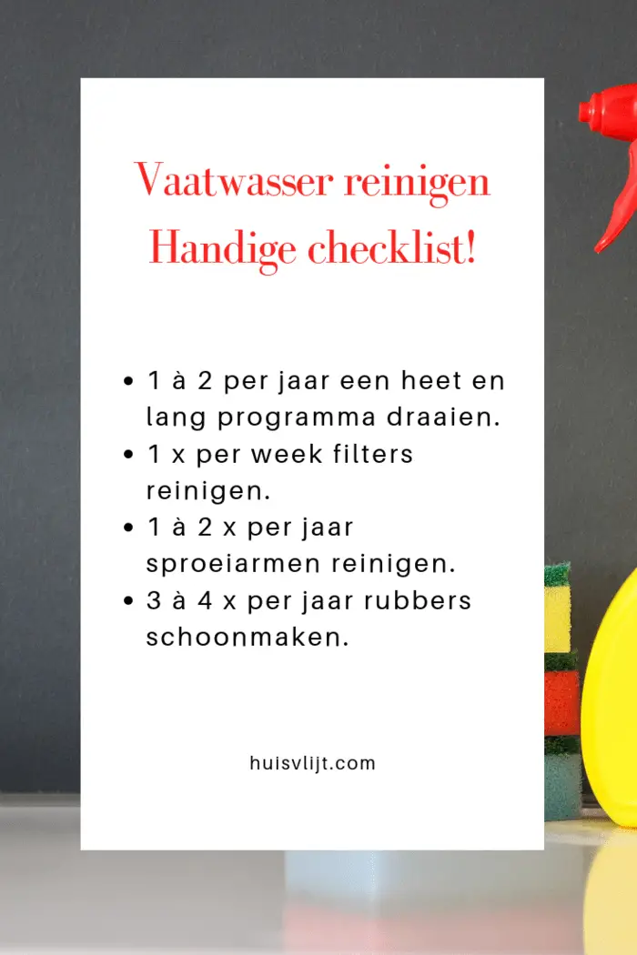vaatwasser reinigen