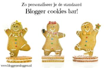 Lelijke Blogger cookies bar aanpassen