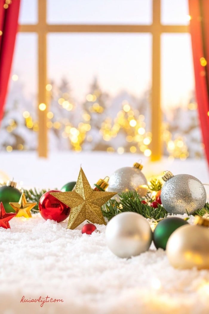 kerst inspiratie vensterbank