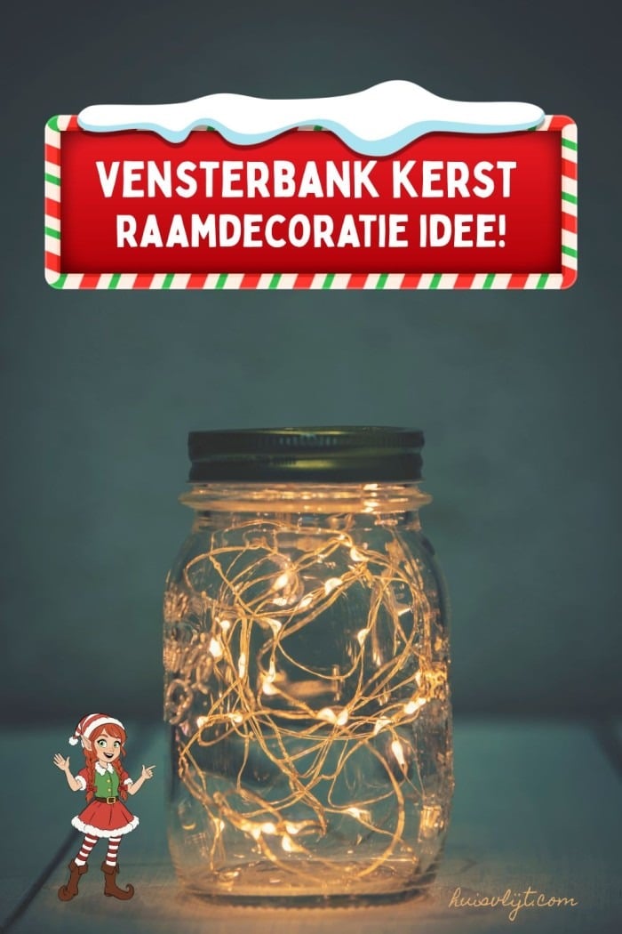 vensterbank kerst raamdecoratie