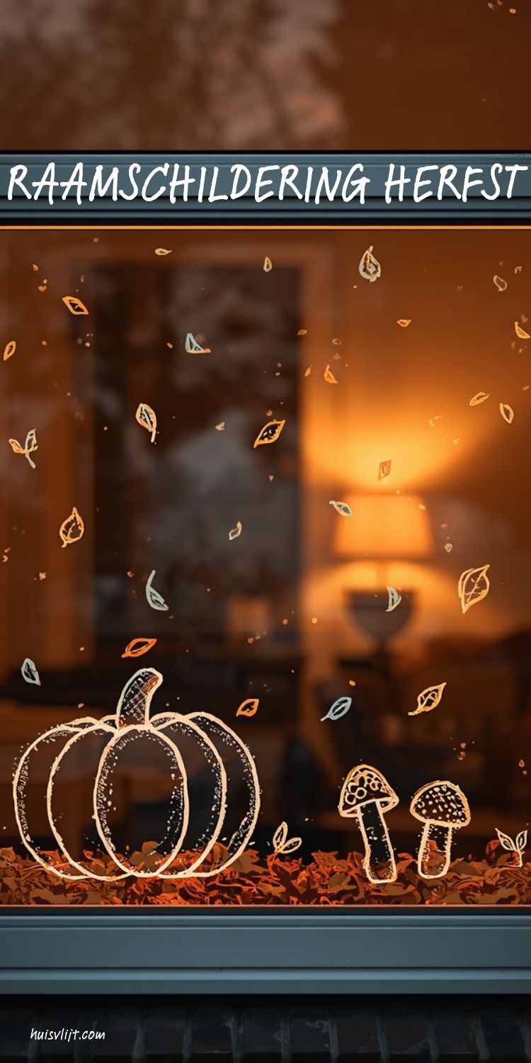 raamschildering herfst