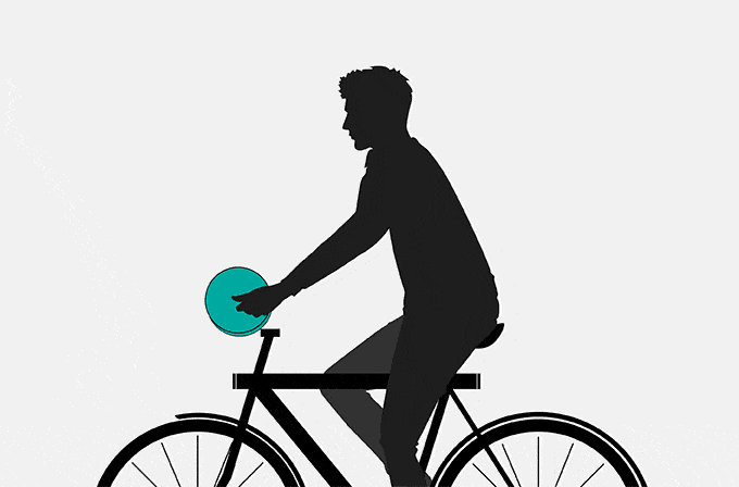 Boncho: regencape voor op de fiets