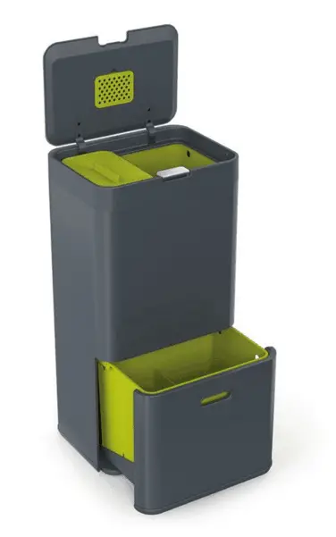 Afval scheiden thuis: hoe doe je dat? 4 systemen! 3 Joseph Joseph Intelligent Waste afvalemmer 60L