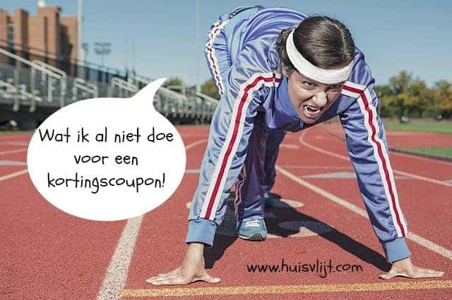 Lopen voor kortingscoupons!