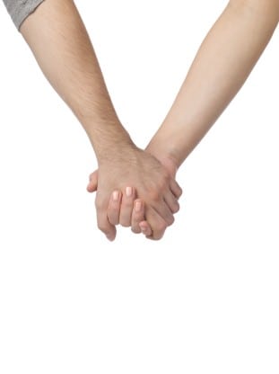 Hand in hand lopen
