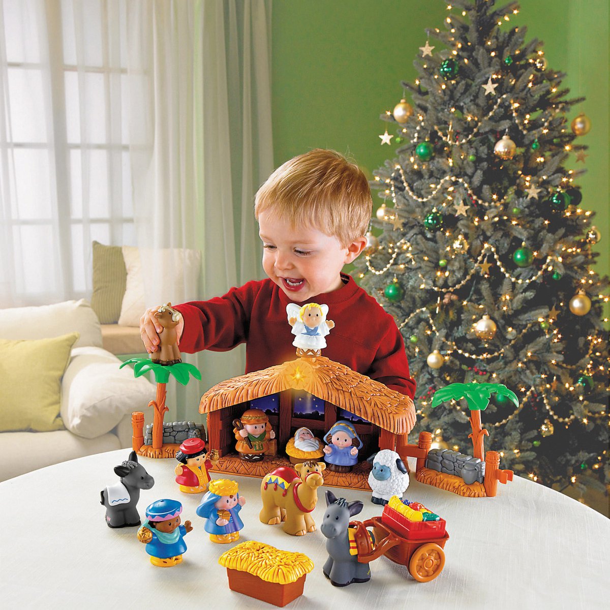 fisher price kerststal