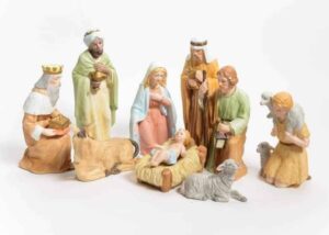 porseleinen kerststal