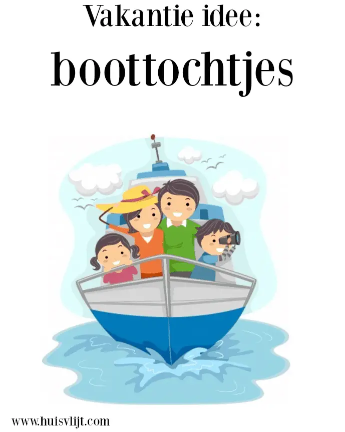 Vakantie idee: in een bootje!