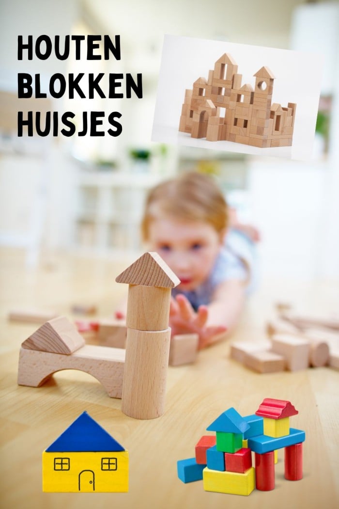houten blokken huisjes