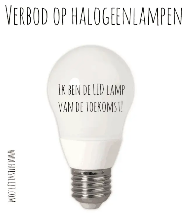 Verbod op halogeenlampen