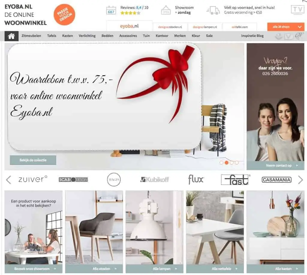 Winactie: waardebon van 75,- van Eyoba
