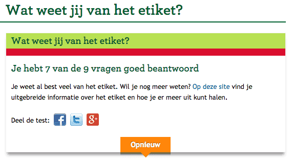 etiketten lezen