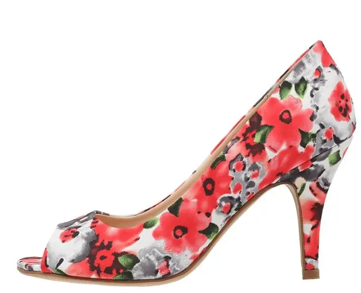 Bloemen schoenen 2 Anna Field peeptoe 24,95