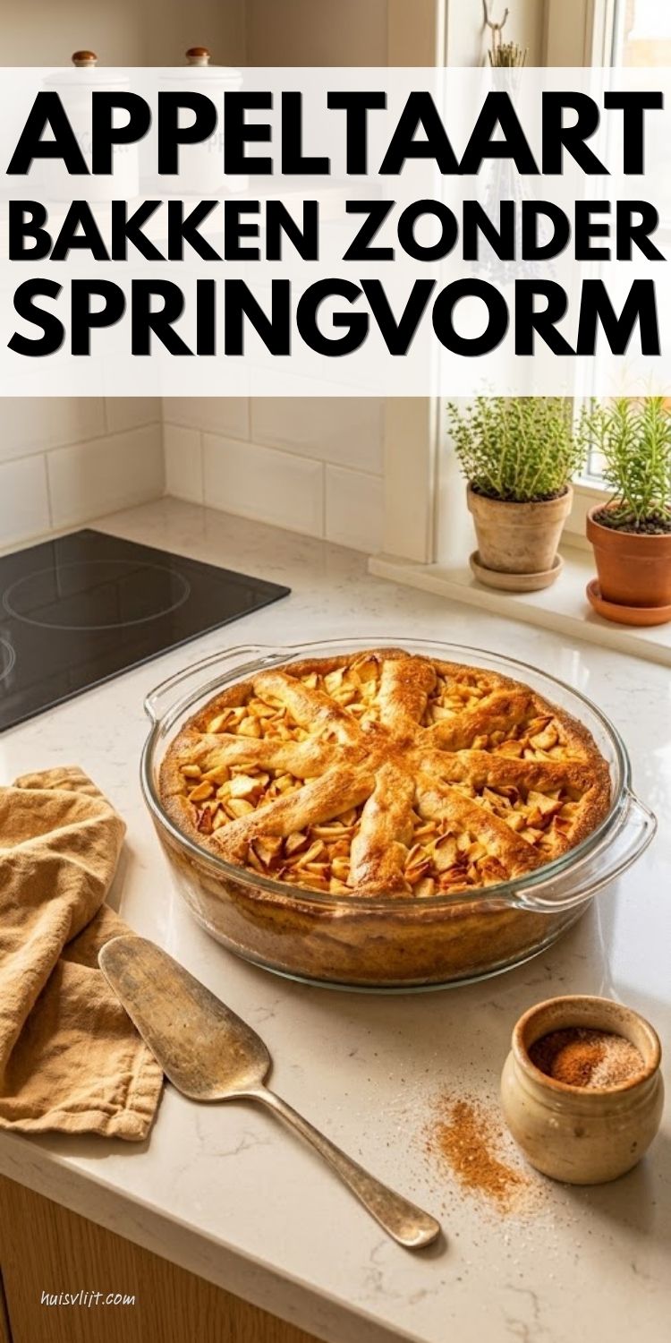 Appeltaart bakken in ovenschaal of ander model 7 appeltaart bakken zonder springvorm