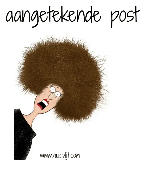 Aangetekende post: schrik niet van de prijs 10 aangetekende post