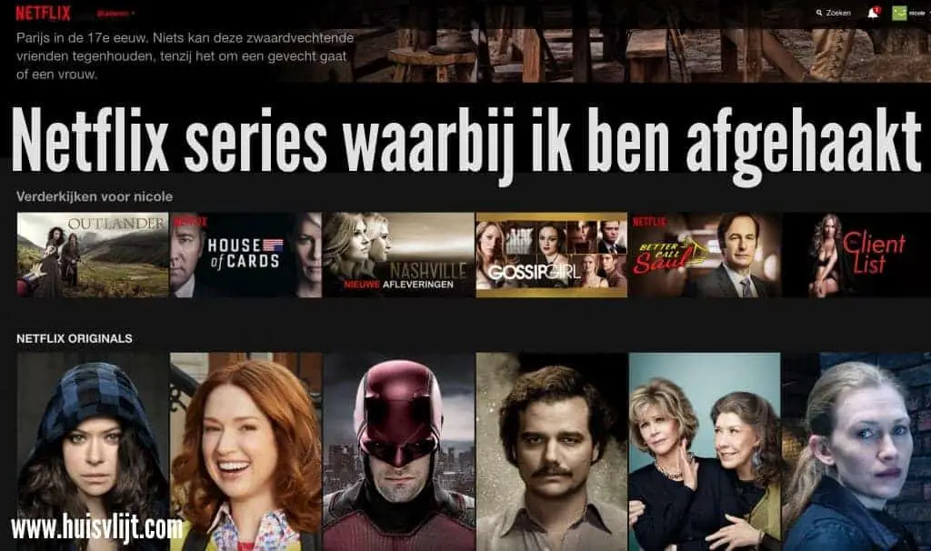 Netflix series waarbij ik ben afgehaakt