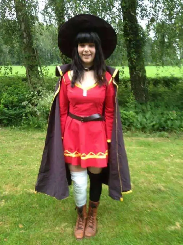 Anime con: mijn dochter ging als Megumin van konosuba 2 anime con den haag 2016