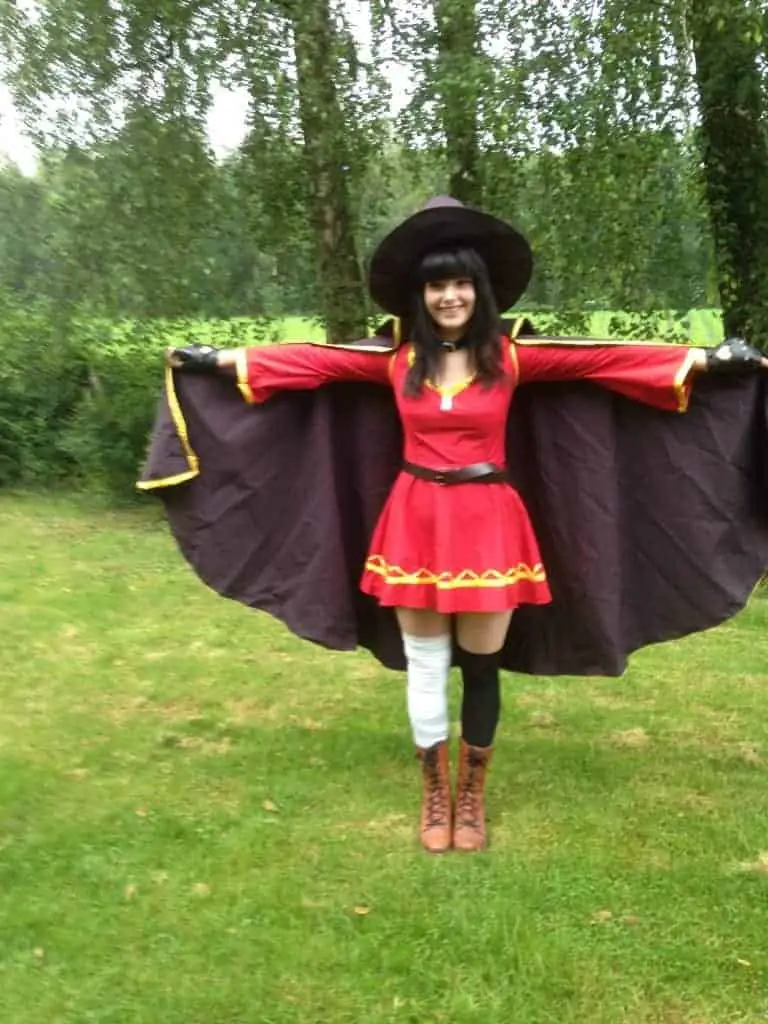 Anime con: mijn dochter ging als Megumin van konosuba