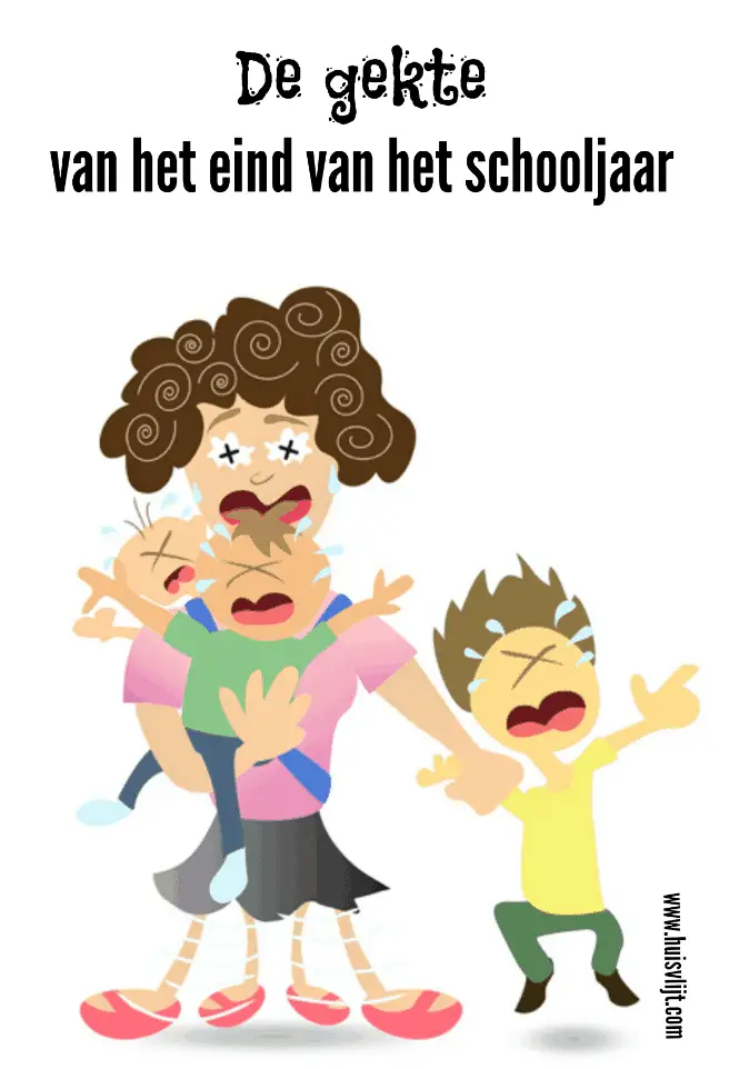 gekte van het eind van het schooljaar Huisvlijt