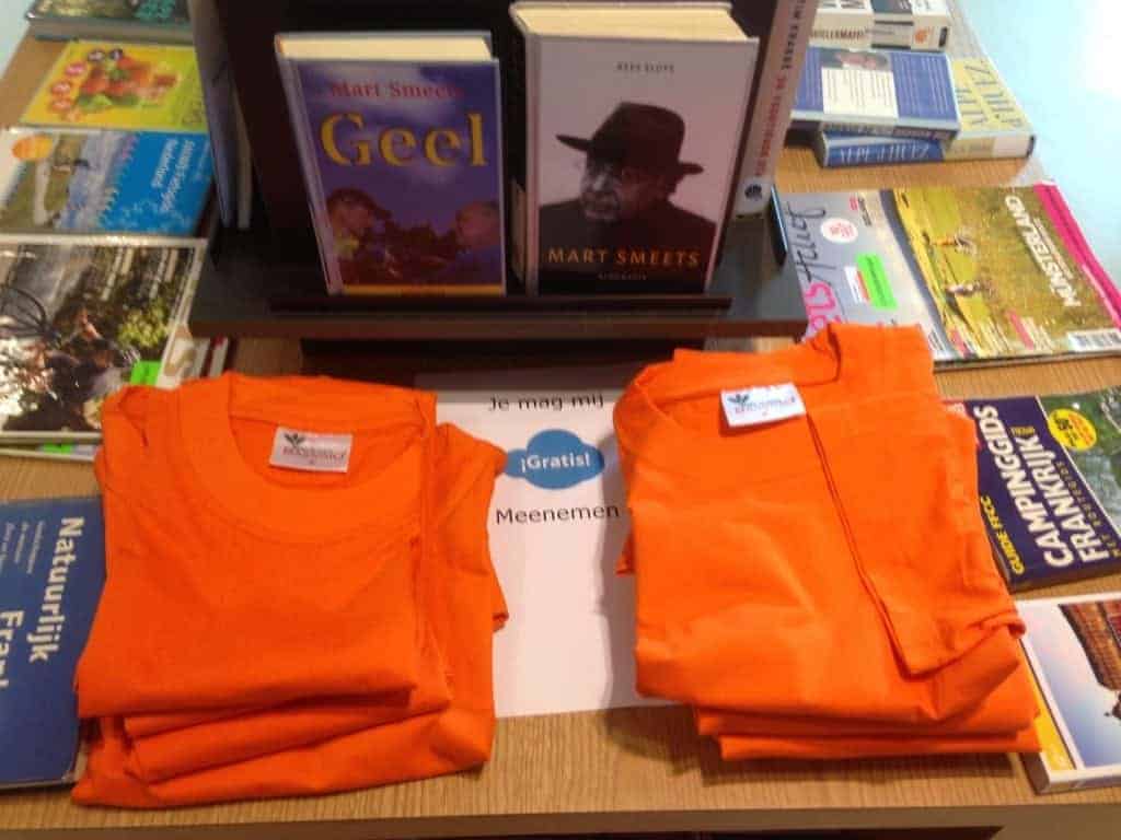 Gratis shirts bij de bibliotheek