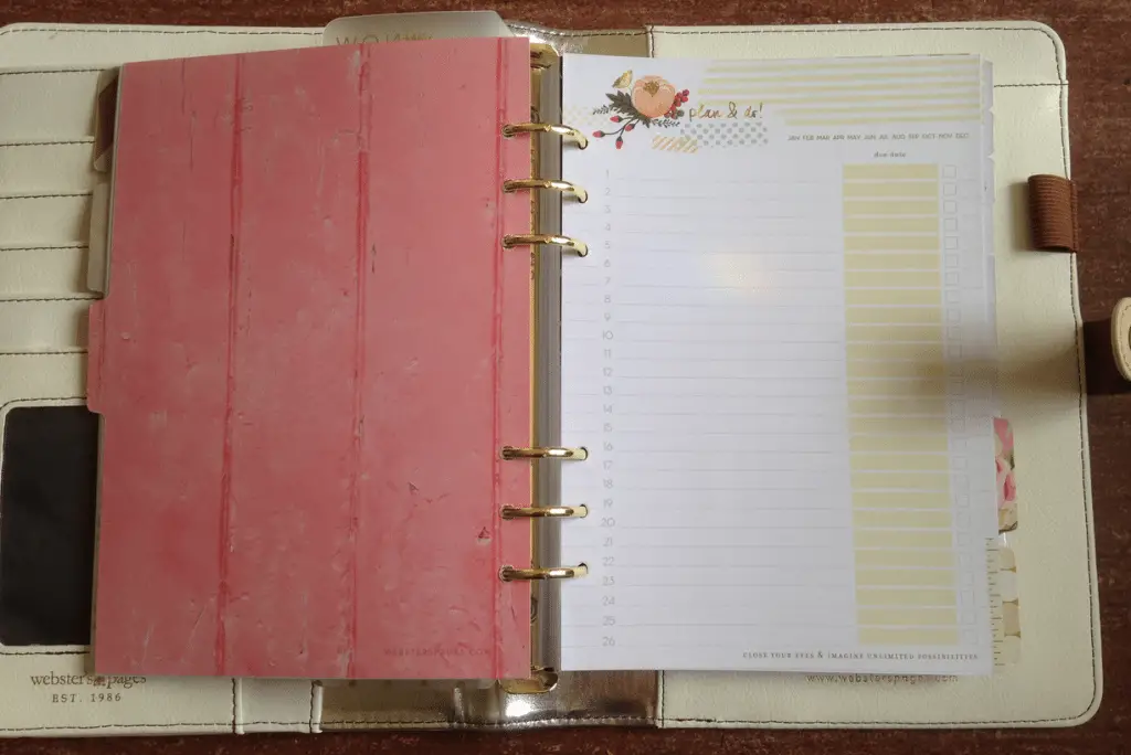 Mooier alternatief voor de Filofax: Webster's planner 6 webster's agenda