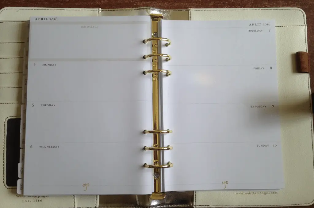Mooier alternatief voor de Filofax: Webster's planner 10 webster's agenda