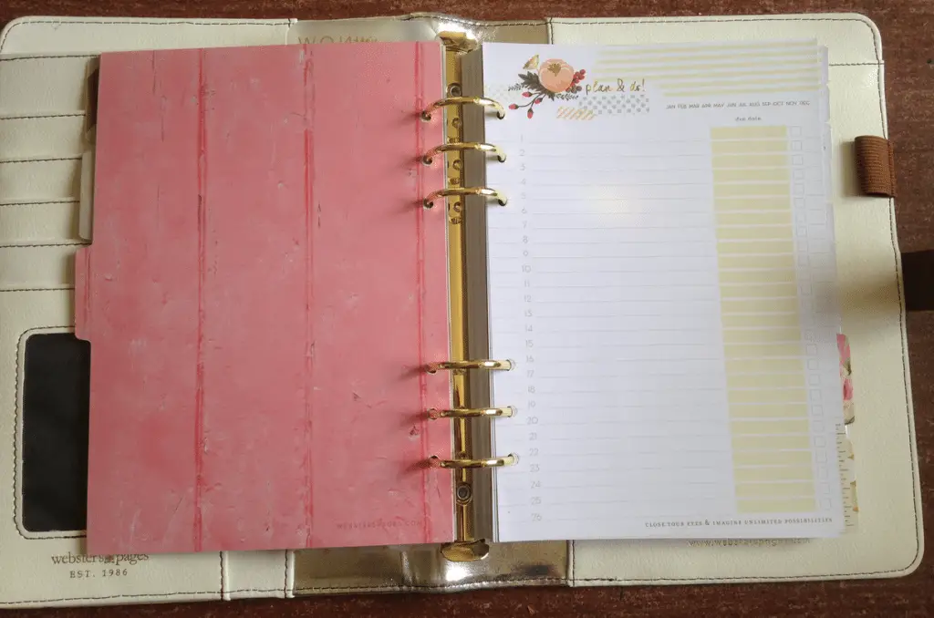 Mooier alternatief voor de Filofax: Webster's planner 11 webster's agenda