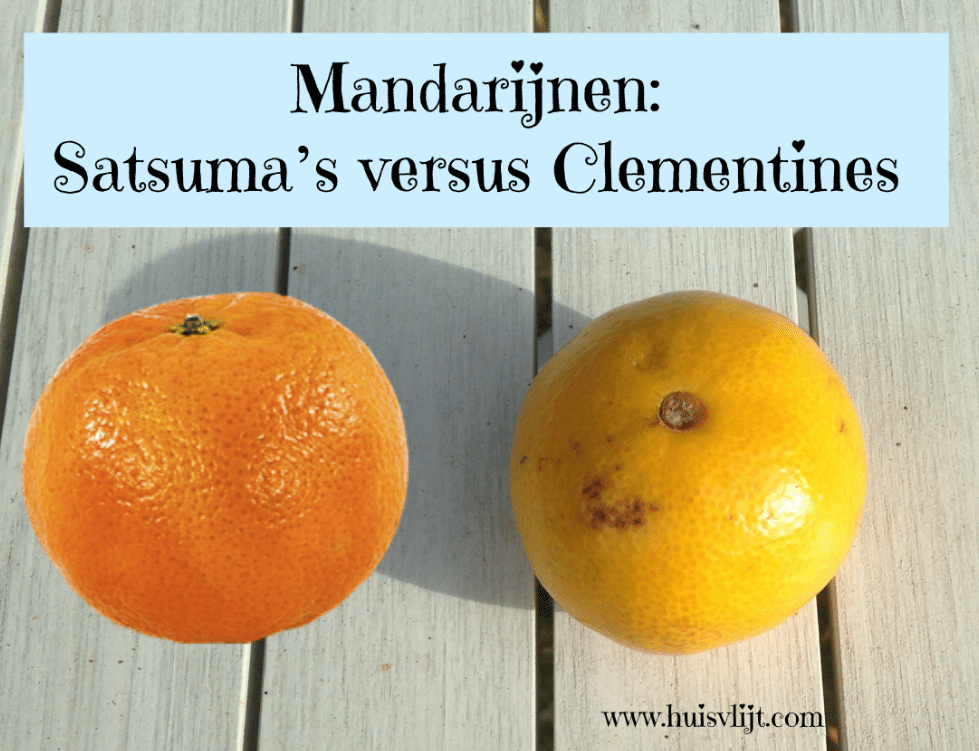 Mandarijnen: Satsuma’s versus Clementines