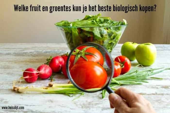 Welke fruit en groentes kun je het beste biologisch kopen?