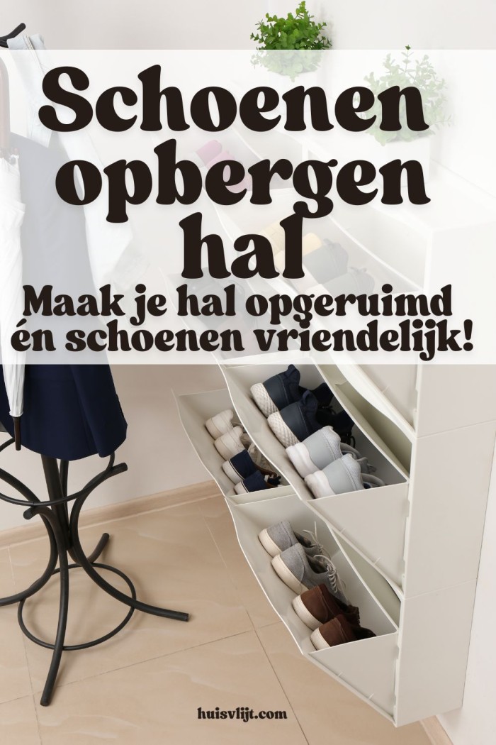 schoenen opbergen hal