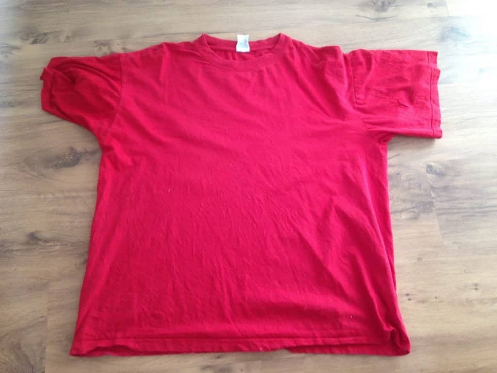 Tasje maken van een t-shirt 2 tasje maken