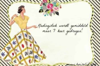 Kledingstuk gemiddeld 7 keer gedragen!