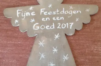Bijzondere kerstkaart + lantaarn