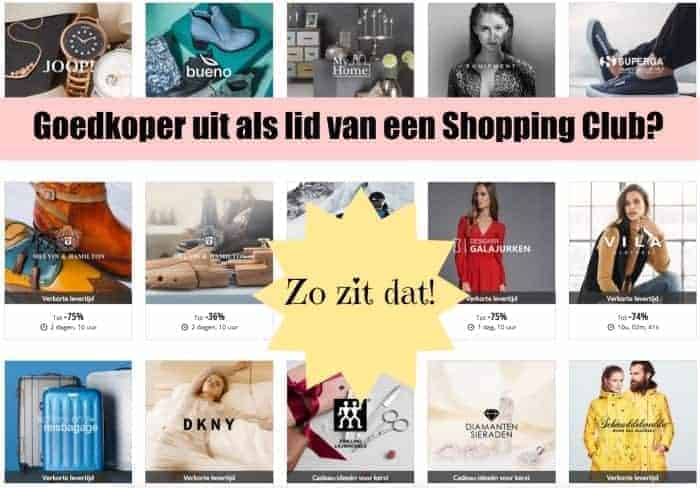 Goedkoper uit als lid van een shopping club