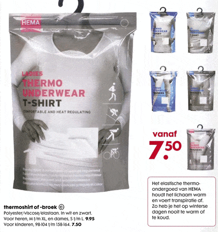 thermo ondergoed hema