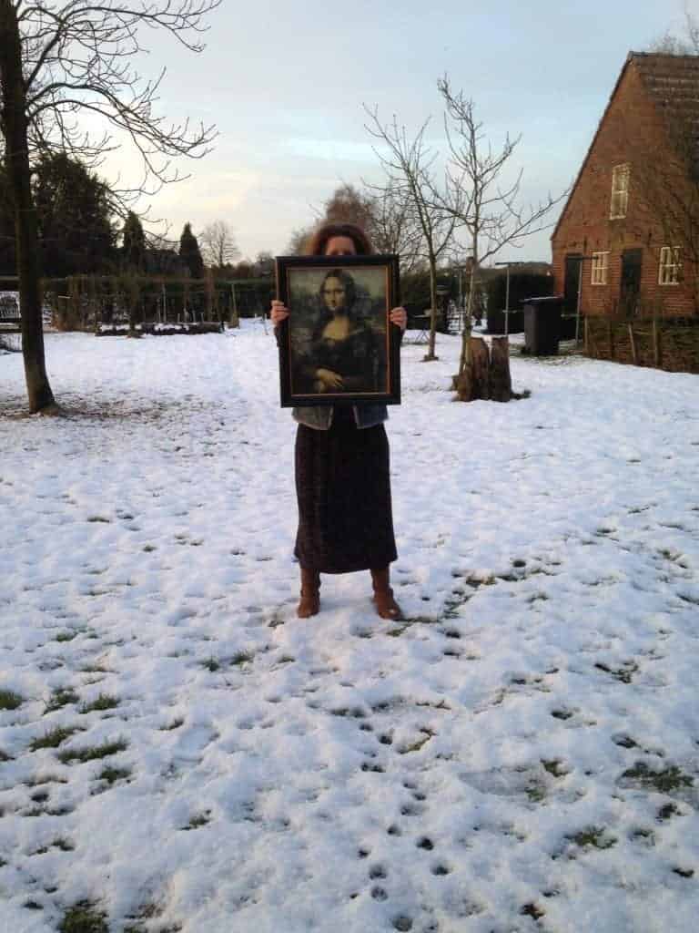 Ik ging naar de Action en ik nam mee... de Mona Lisa!